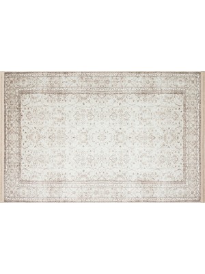 Rugs Modern Mira Ar White 2107 Vintage Doku Bej Açık Kahve Halı