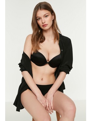 Cotonhause Kadın Push-Up Çift Dolgulu Siyah Sütyen 33703501