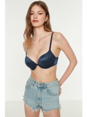 Cotonhause Kadın Push-Up Çift Dolgulu Lacivert Sütyen Yumuşak Polyamid Elastan Kumaşla Rahatlık 33703501