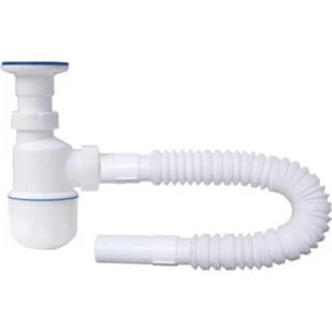 Elmina Armatür Taslı Körüklü Koku Önleyici Lavabo Eviye Sifonu