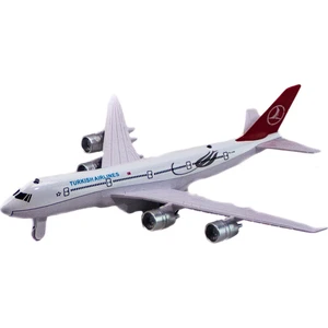 Oyuncak Metal Uçak Işıklı Sesli 747