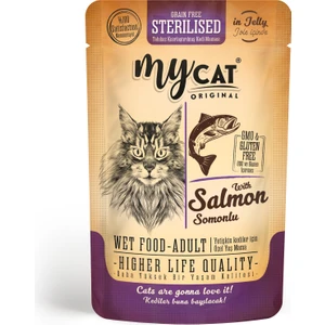 Mycat Somonlu Kısırlaştırılmış Sterılısed Pouch 85 gr
