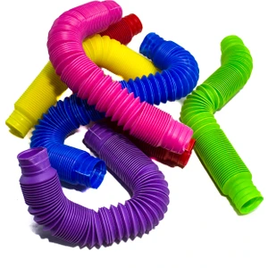 Oyuncak Sevimli Borular  Esnek Boru Pop Tubes 6'lı Set