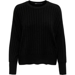 Kadın Rahat Kesim Örme Kazak 65515268804 Siyah