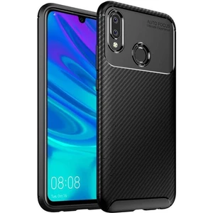 Huawei P Smart 2019 Karbon Görünüm Negro Silikon Kılıf