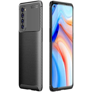 Apsuwa Oppo Reno 4 Pro (CPH2109) Karbon Görünüm Negro Silikon Kılıf