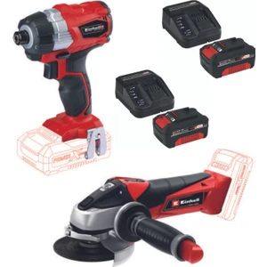 Te-Cı 18 Bl Kömürsüz Torklu Vidalama Te-Ag 18/115 Avuç Taşlama 2X4.0AH Akülü Set