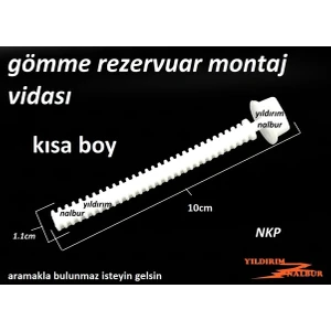 Strafor Vidası Kısa Boylu 10CM Nkp Gömme Rezervuar Bağlantı