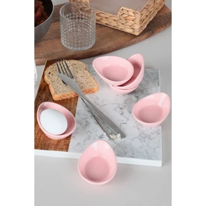 Açık Pembe Mini Gondol Çerezlik / Sosluk 8 Cm 6 Adet