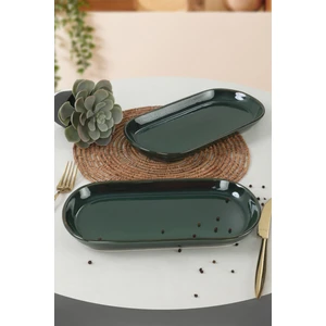Yılbaşı Zümrüt Noyan Kayık Tabak 26 Cm 2 Adet