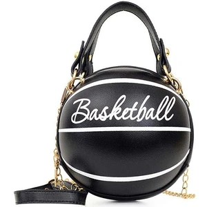 Basketbol Şekli Zincir Tasarım Askılı Çanta Kadın Moda Omuz Çantası(Yurt Dışından)