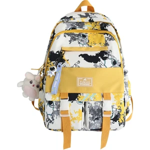 Ivy Stationery Kişiselleştirilmiş Grafiti Geniş Kapasiteli Öğrenci Okul Çantası (Yurt Dışından)