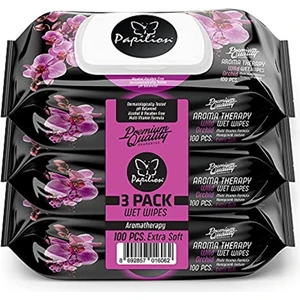 Papılıon Aroma Terapi Islak Mendil 3 x 100 Adet,
