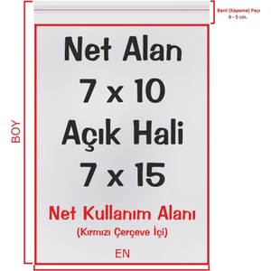 7X10+5 Cm. (7*15) 100 Adet - Şeffaf Bantlı Yapışkanlı Opp Jelatin Poşet