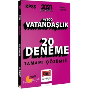 Yargı Yayınevi KPSS 2023 Vatandaşlık Tamamı Çözümlü 20 Deneme