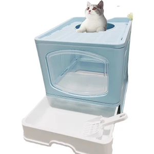 Tamamen Kapalı Kedi Tuvaleti (Yurt Dışından)