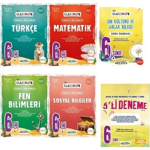 Okyanus Yayınları 6. Sınıf Classmate Full Soru Bankası Set+6. Sınıf 5'li Deneme