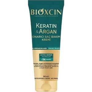 Keratin Argan Onarıcı Saç Bakım Kremi 250 ml Yıpranmış Hasar Görmüş Saçlar (BXC101)