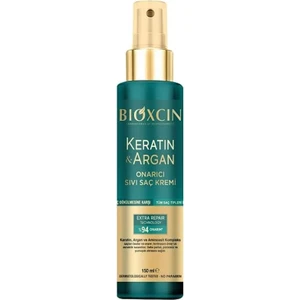 Keratin & Argan Onarıcı Sıvı Saç Bakım Kremi 150 ml Yıpranmış Hasar Görmüş Saçlar (BXC101)