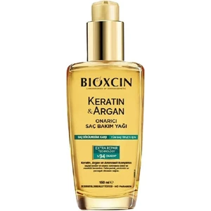 Keratin & Argan Onarıcı Saç Bakım Yağı 150 ml Yıpranmış Hasar Görmüş Saçlar (BXC101)