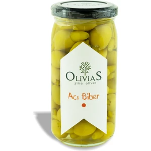 Acı Biber Dolgulu Yeşil Zeytin 370 cc (200-220 Gr)