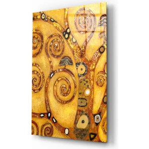 Hayat Ağacı Cam Tablo - 72X46 cm