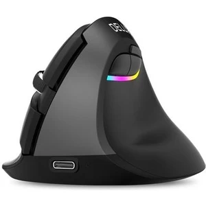 Mini Bluetooth + USB Kablosuz Fare Sessiz Tıklayın Rgb Ergonomik Şarj Edilebilir Dikey Bilgisayar Fareleri Küçük El Kullanıcıları Için | Fareler (Siyah)