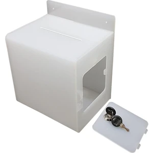 Soylu Pleksi Dilek ve Şikayet Kutusu Beyaz (15X20XH20)