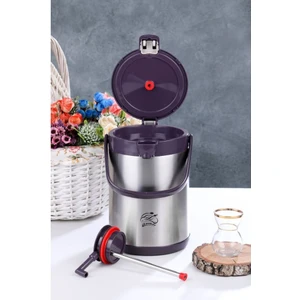 Çift Katlı Paslanmaz Çelik 2.5 Litre Termos Mor CKR2007