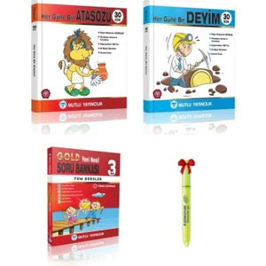 Mutlu Yayıncılık 3. Sınıf Her Güne Bir Atasözü Deyim Gold Tüm Dersler