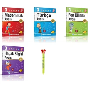 Mutlu Yayıncılık 3. Sınıf Matematik Türkçe Fen Bilgisi Hayat Bilgisi Avcısı Set