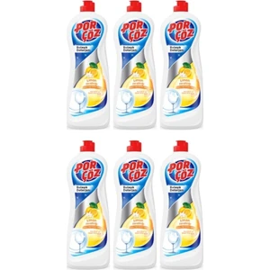 Porçöz Bulaşık Deterjanı Limon Ferahlığı 675 ml x 6 Adet