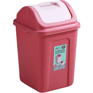 11LNORDIC Lid Ofis Çöp Kutusu Mutfak Ev Çöp Kutusu Kalınlaşmış Masaüstü Çöp Kutusu (Yurt Dışından)