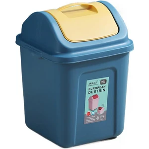11LNORDIC Lid Ofis Çöp Kutusu Mutfak Ev Çöp Kutusu Kalınlaşmış Masaüstü Çöp Kutusu (Yurt Dışından)