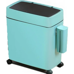12LKITCHEN Çöp Kutuları Kapaklı Başucu Sıralama Büyük Oluklu Çöp Kutuları (Yurt Dışından)