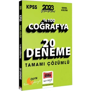 Yargı Yayınevi 2023 KPSS Coğrafya Tamamı Çözümlü 20 Deneme