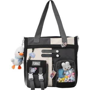 Situ Store Çok Bölmeli Büyük Kapasiteli Omuz Çantası - Siyah  (Yurt Dışından)