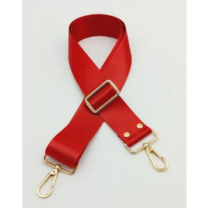 Angel Çanta Aksesuar Polyester Kolon 120X4 cm Kırmızı Light Gold Metalli