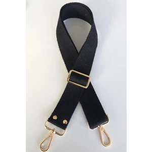 Angel Çanta Aksesuar Pamuklu Kolon 120X4 cm Light Gold Metal Siyah