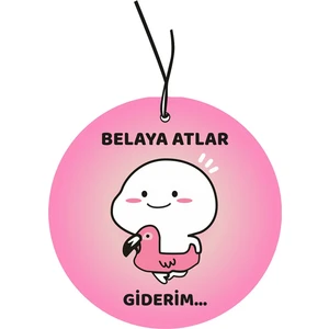 Jet Hızında Belaya Atlar Giderim Tasarımlı Tatlı Dekoratif Oto Kokusu