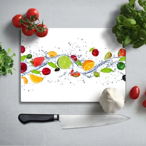 Leziz Meyveler Uv Baskılı Cam Kesme Tablası 35X25 cm