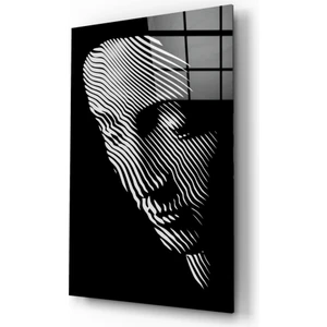 Dalgınlık Cam Tablo - 72X46 cm