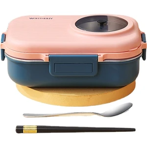Tulip Kitchenware Plastik Çift Katmanlı Yemek Kabı - Pembe (Yurt Dışından)