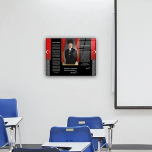 Cam Tablo | Atatürk Serisi | 5 | 30cmx40cm