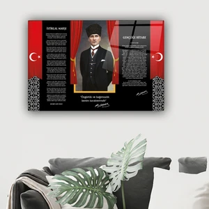 Cam Tablo | Atatürk Serisi | 5 | 40cm x 60cm
