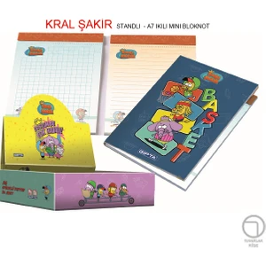 Kral Şakir A7 80 Yaprak Ç+K Ikili Blok Defter
