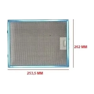 Aspiratör Davlumbaz Alüminyum Yağ Filtresi 262X253 mm 26,2CMX25,3CM