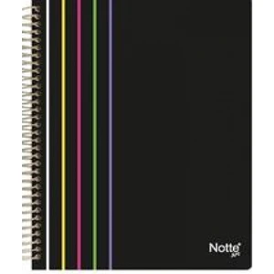 A4 Siyah 100 Sayfa Çizgili Spiralli Plastik Kapak Defter 60-478