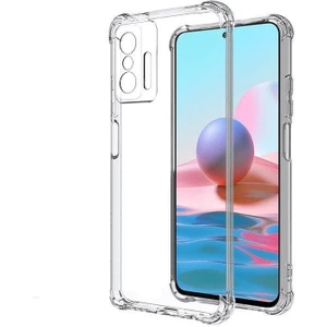 Xiaomi Mi 11T Pro 5g Kılıf Antishock Köşeli Şeffaf Sert Silikon+Nano Glass Renksiz