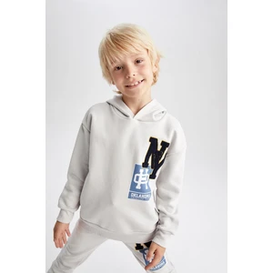 Erkek Çocuk Oversize Fit Kapüşonlu Sweatshirt X8375A622AU